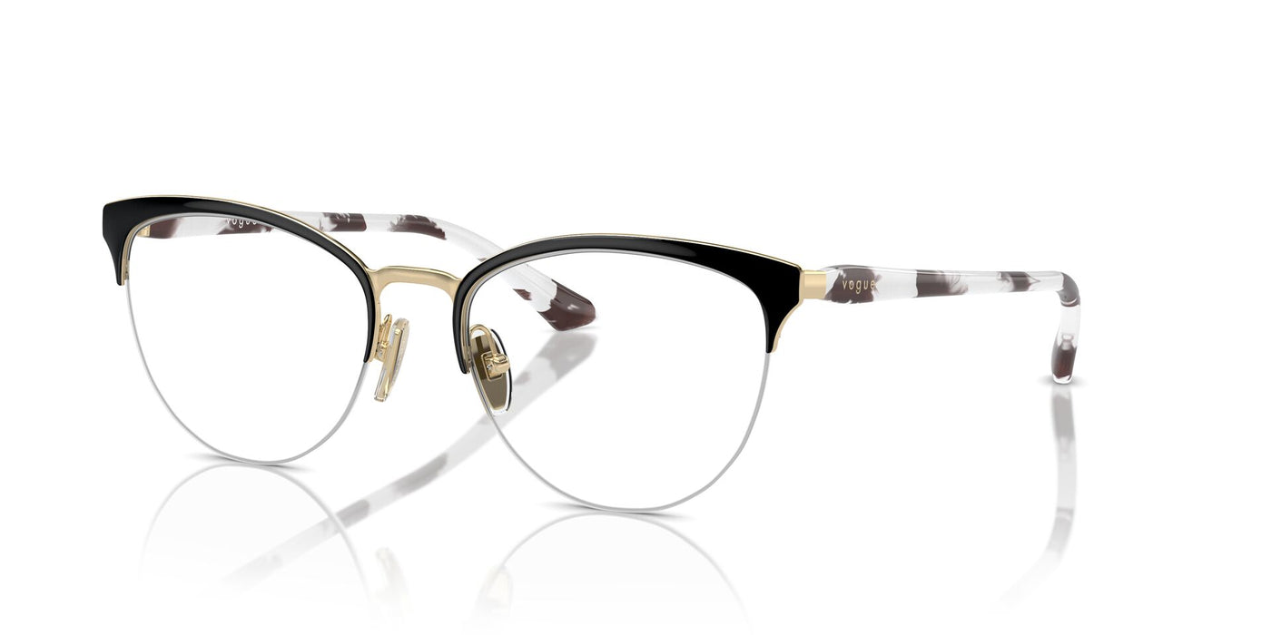 Vogue Eyewear VO4304 Top Black-Pale Gold #colour_top-black-pale-gold