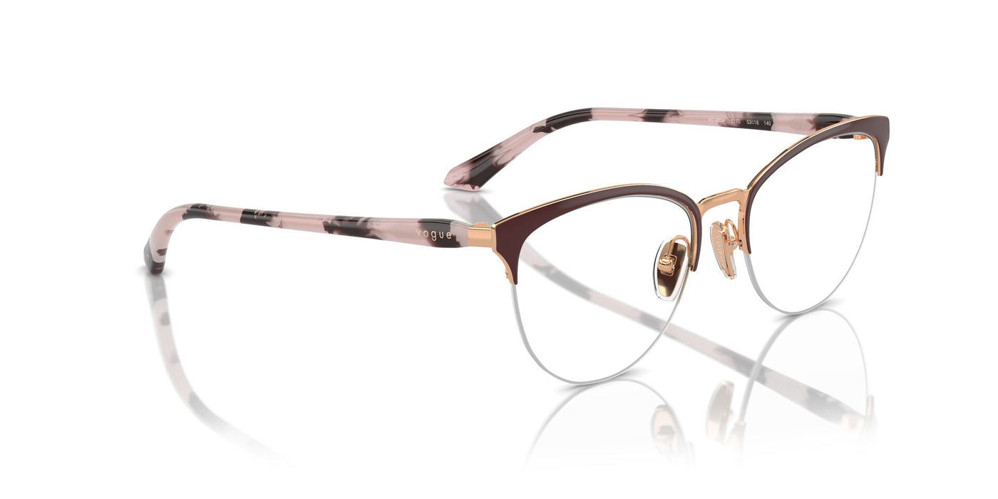 Vogue Eyewear VO4304 Top Bordeaux-Rose Gold #colour_top-bordeaux-rose-gold