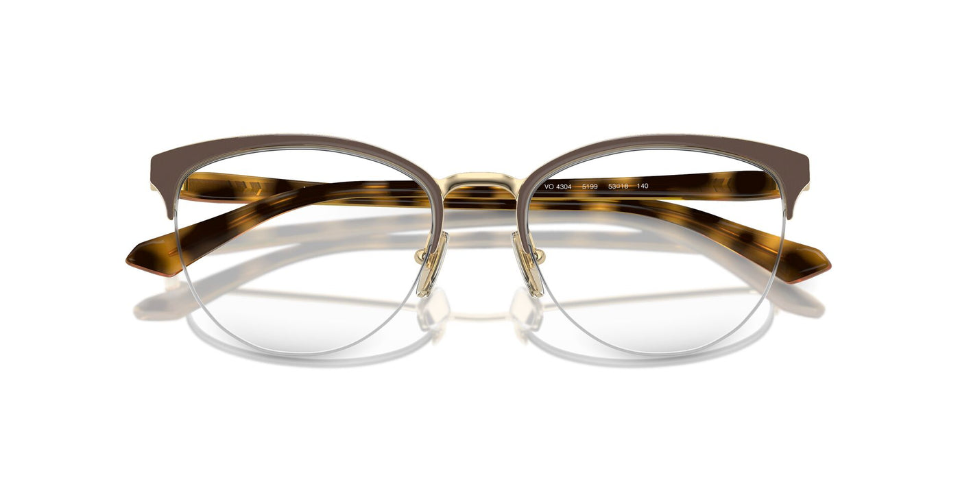 Vogue Eyewear VO4304 Top Brown-Pale Gold #colour_top-brown-pale-gold