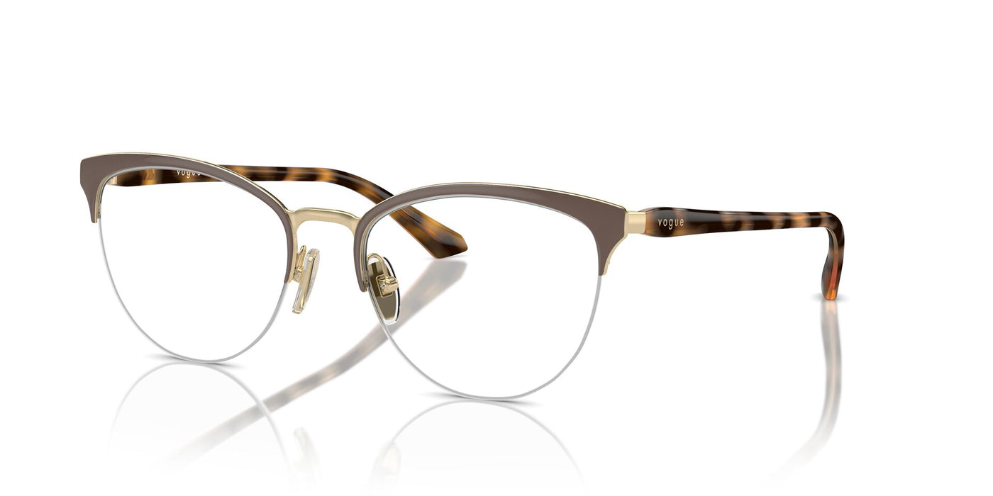 Vogue Eyewear VO4304 Top Brown-Pale Gold #colour_top-brown-pale-gold