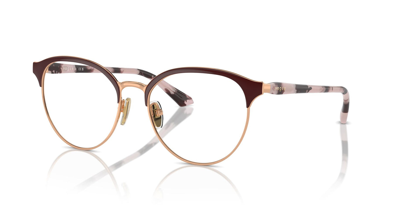 Vogue Eyewear VO4305 Top Bordeaux-Rose Gold #colour_top-bordeaux-rose-gold