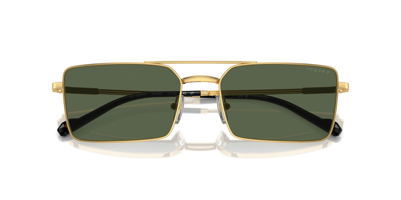 Vogue Eyewear VO4309S Gold/Dark Green Polarised #colour_gold-dark-green-polarised