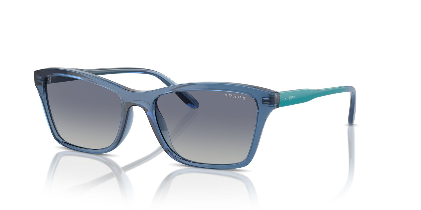 Vogue Eyewear VO5551S Transparent Blue/Grey Blue Gradient #colour_transparent-blue-grey-blue-gradient