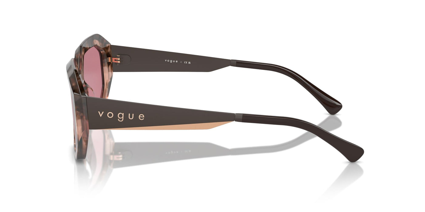 Vogue Eyewear VO5554S Rose Tortoise/Dark Violet #colour_rose-tortoise-dark-violet