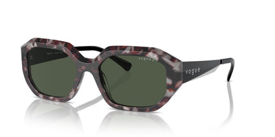 Vogue Eyewear VO5554S Grey Tortoise/Dark Green Polarised #colour_grey-tortoise-dark-green-polarised