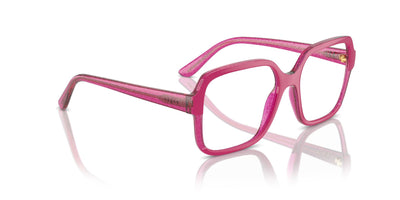 Vogue Eyewear VO5555 Cherry-Transparent Fuchsia Glitter #colour_cherry-transparent-fuchsia-glitter