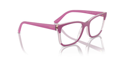 Vogue Eyewear VO5556 Fuchsia-Transparent Pink Glitter #colour_fuchsia-transparent-pink-glitter