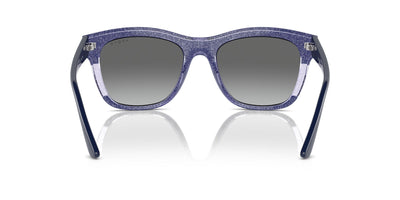 Vogue Eyewear VO5557S Blue/Transparent Lilac Glitter/Grey Gradient #colour_blue-transparent-lilac-glitter-grey-gradient