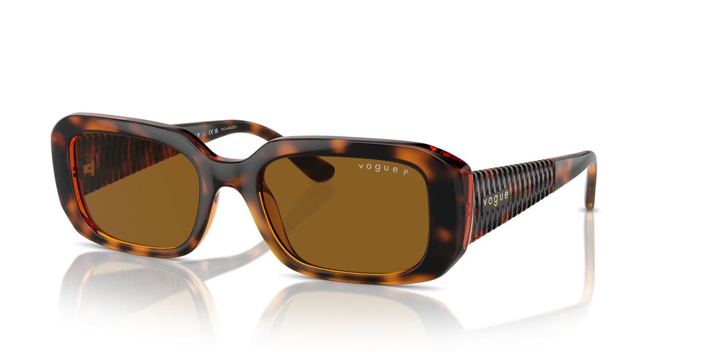 Vogue Eyewear VO5565S Dark Havana/Dark Brown Polarised #colour_dark-havana-dark-brown-polarised