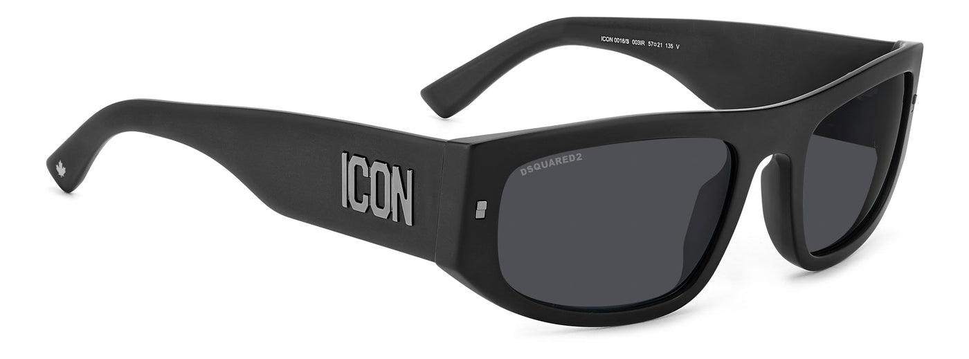 DSQUARED2 ICON 0016/S Matte Black/Grey #colour_matte-black-grey