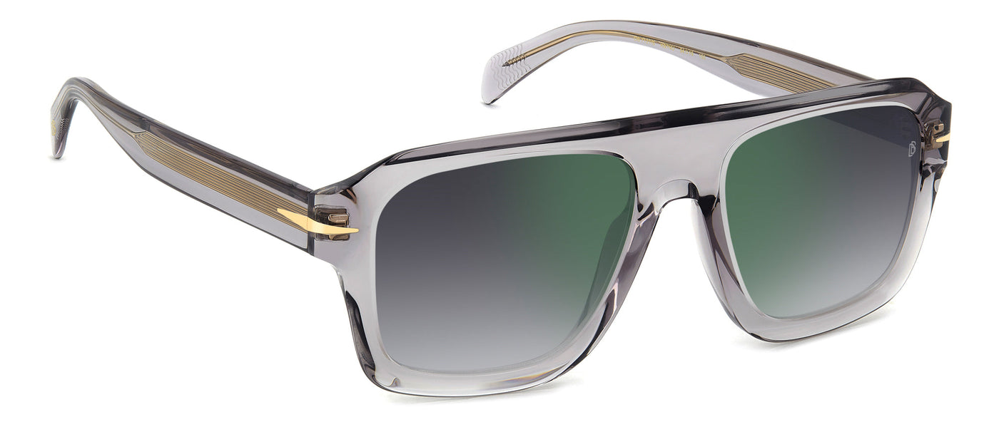 David Beckham DB7127/S Grey/Grey Shaded Green Mirror #colour_grey-grey-shaded-green-mirror