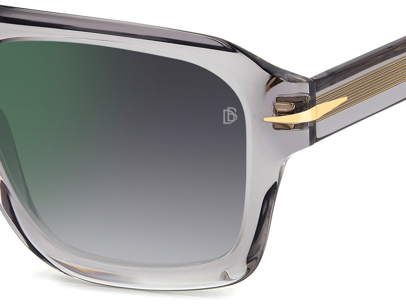 David Beckham DB7127/S Grey/Grey Shaded Green Mirror #colour_grey-grey-shaded-green-mirror