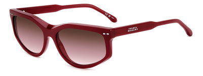 Isabel Marant IM 0194/S Burgundy/Burgundy Shaded Pink Gradient #colour_burgundy-burgundy-shaded-pink-gradient