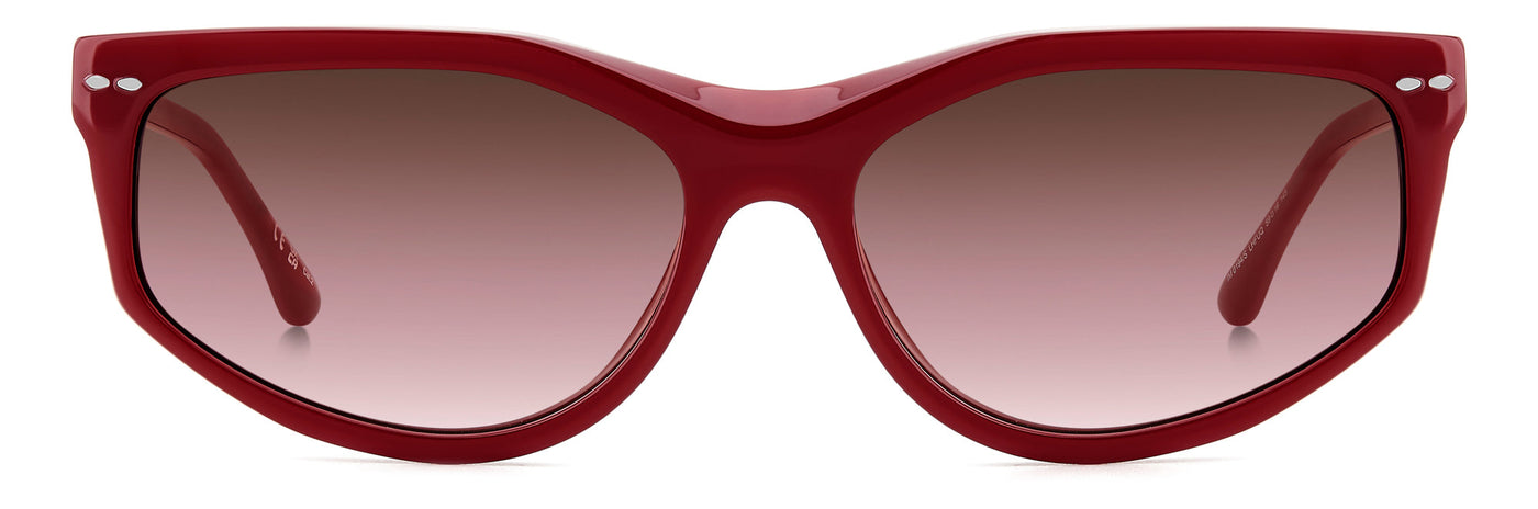 Isabel Marant IM 0194/S Burgundy/Burgundy Shaded Pink Gradient #colour_burgundy-burgundy-shaded-pink-gradient