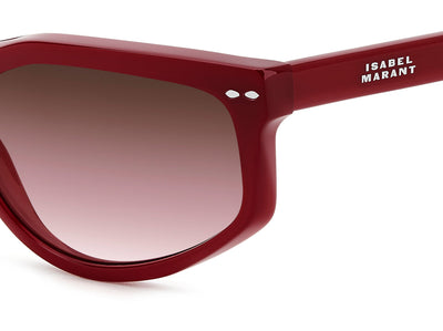 Isabel Marant IM 0194/S Burgundy/Burgundy Shaded Pink Gradient #colour_burgundy-burgundy-shaded-pink-gradient