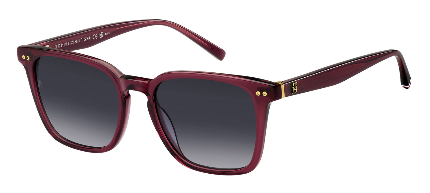 Tommy Hilfiger TH2158/S Plum/Dark Grey Shaded Gradient #colour_plum-dark-grey-shaded-gradient