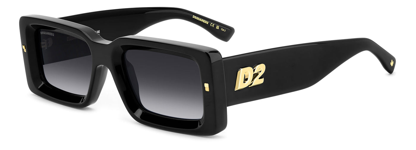 DSQUARED2 D2 0142/S Black/Dark Grey Shaded Gradient #colour_black-dark-grey-shaded-gradient