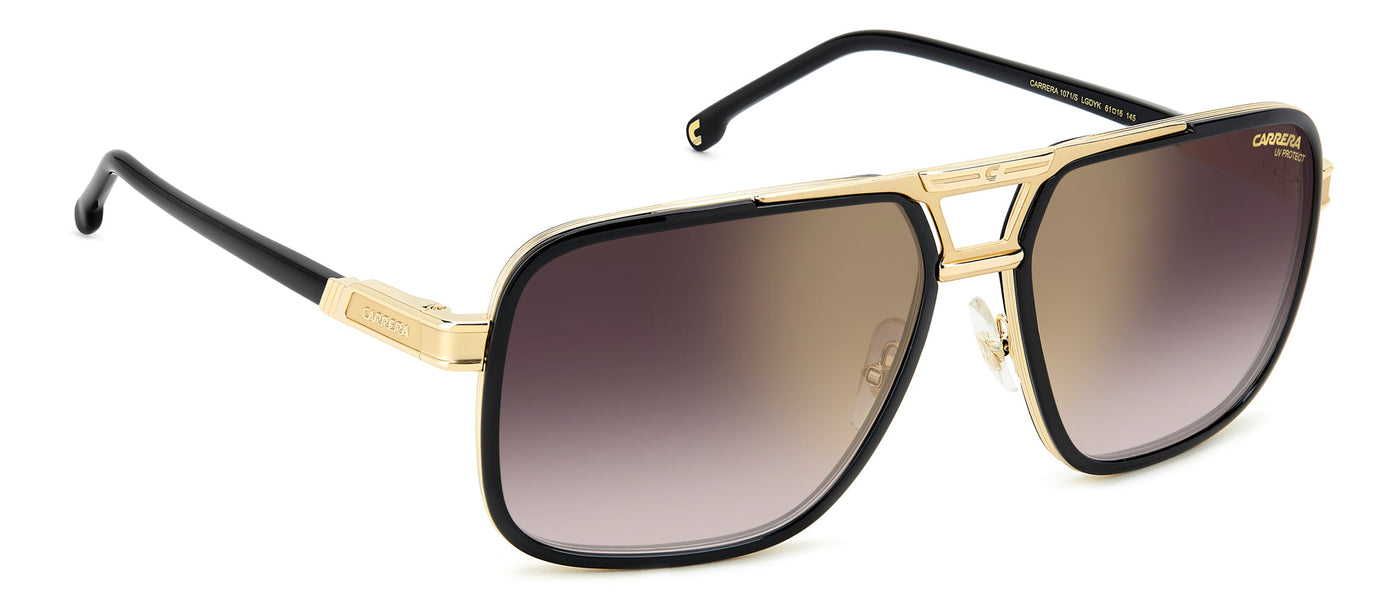 Carrera 1071/S Gold-Black/Burgundy Shaded-Gold Mirror #colour_gold-black-burgundy-shaded-gold-mirror