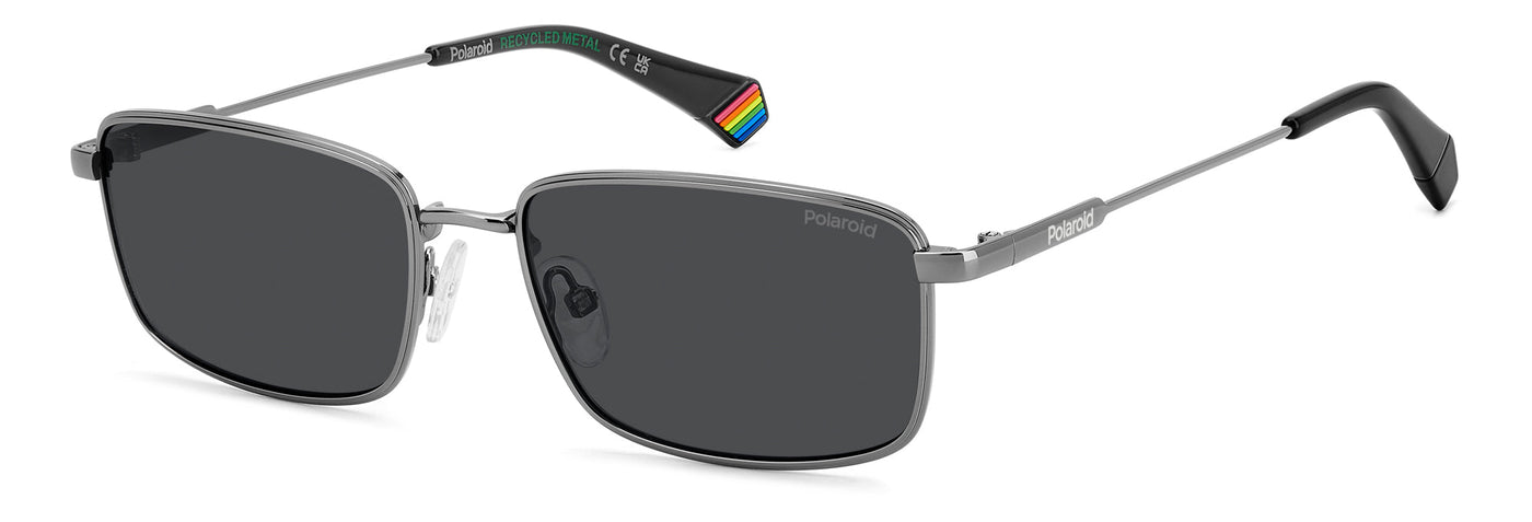 Polaroid PLD 6227/S/X Dark Ruthenium/Grey Polarised #colour_dark-ruthenium-grey-polarised