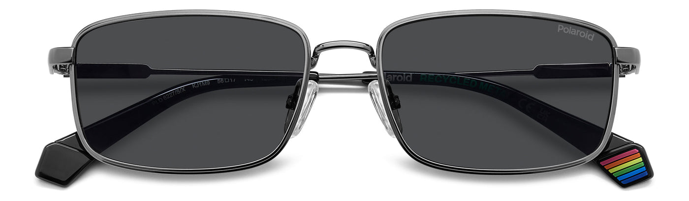 Polaroid PLD 6227/S/X Dark Ruthenium/Grey Polarised #colour_dark-ruthenium-grey-polarised