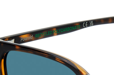 Polaroid PLD 6226/S Havana/Blue Polarised #colour_havana-blue-polarised