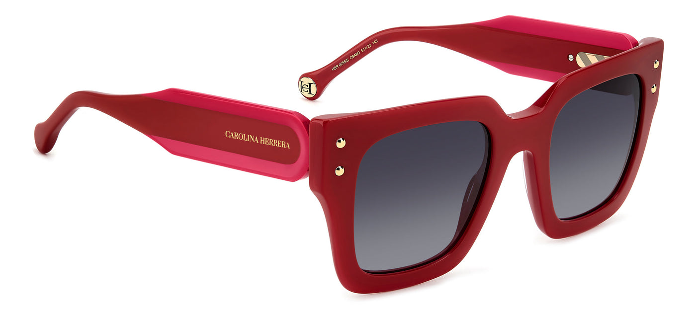 Carolina Herrera HER 0255/S Red/Dark Grey Shaded Gradient #colour_red-dark-grey-shaded-gradient