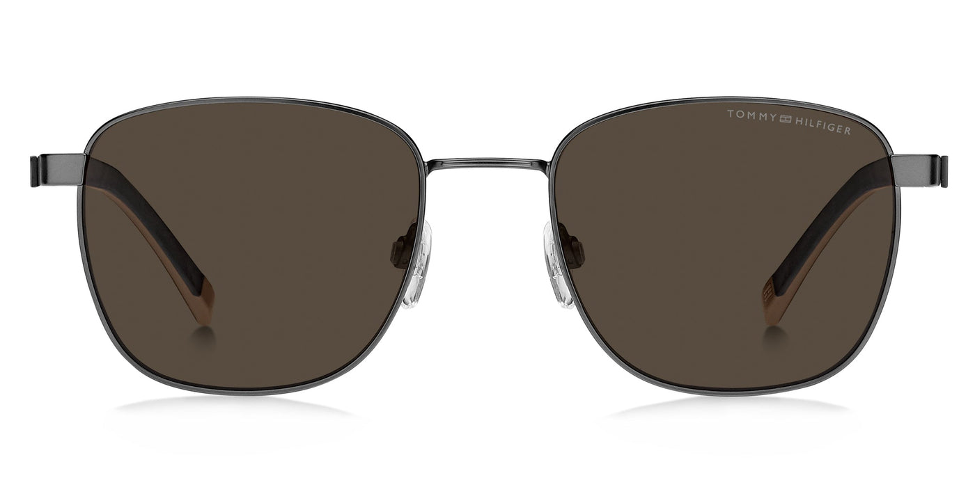 Tommy Hilfiger TH2138/S Matte Ruthenium Black/Brown #colour_matte-ruthenium-black-brown