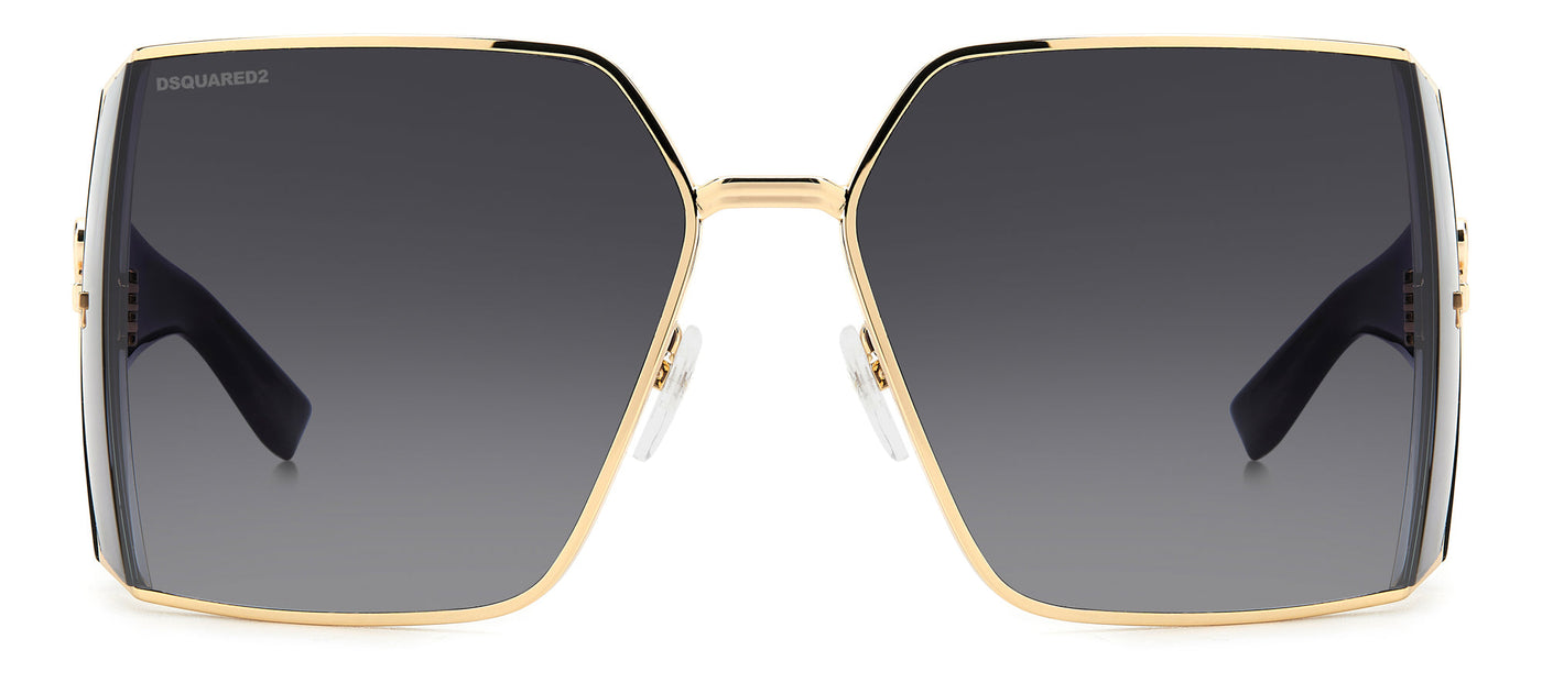 DSQUARED2 D2 0154/S Rose Gold/Dark Grey Shaded Gradient #colour_rose-gold-dark-grey-shaded-gradient