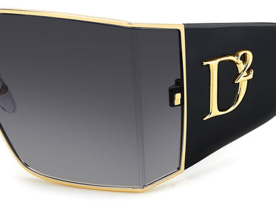 DSQUARED2 D2 0154/S Rose Gold/Dark Grey Shaded Gradient #colour_rose-gold-dark-grey-shaded-gradient