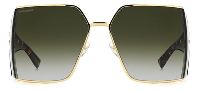 DSQUARED2 D2 0154/S Gold/Green Shaded Gradient #colour_gold-green-shaded-gradient