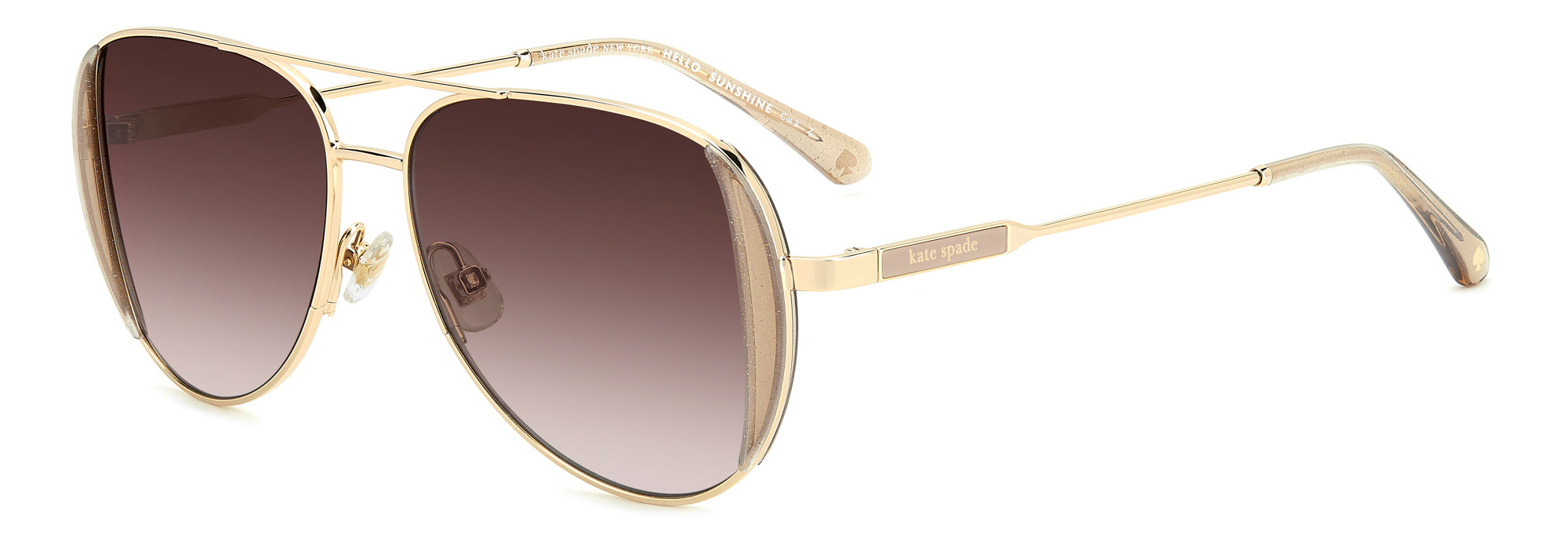 Kate Spade Amarissa/S RHLDX New Gold/Grey Gradient Aviator Sunglasses deals