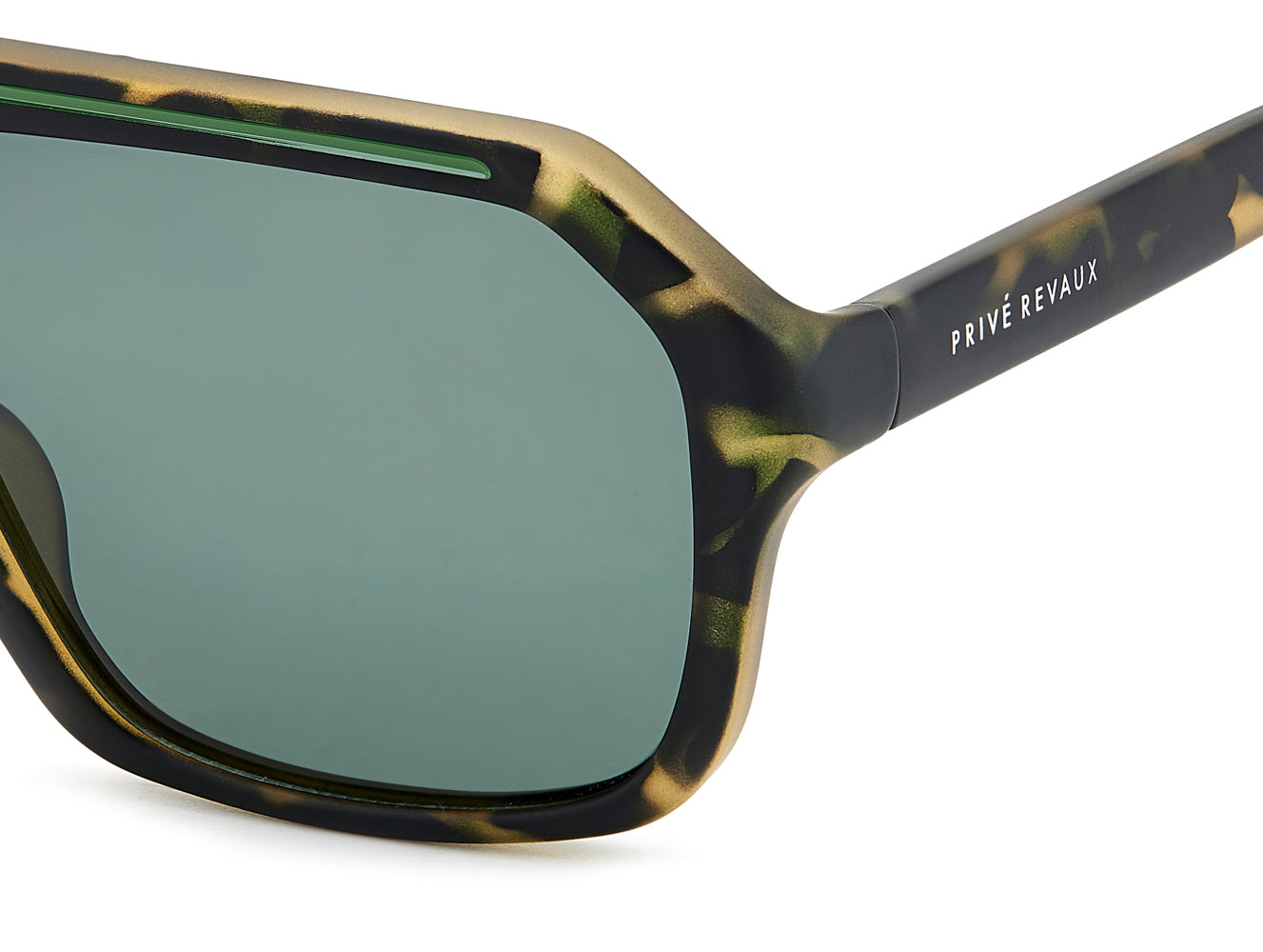 Prive Revaux Clevelander/S Matt Green Havana/Green Polarised #colour_matt-green-havana-green-polarised