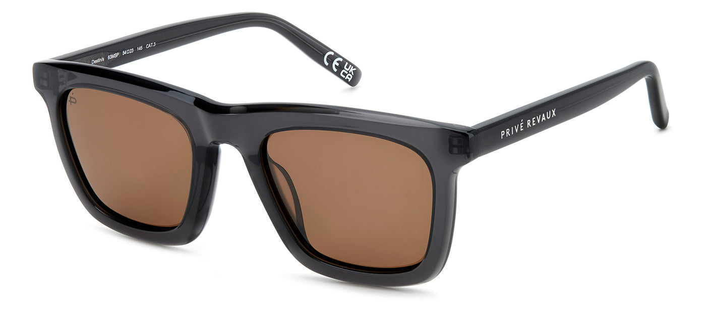 Prive Revaux Destin/S Crystal Grey/Bronze Polarised #colour_crystal-grey-bronze-polarised