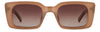 Prive Revaux Playa Linda/S Brown Nude/Brown Shaded Polarised Gradient #colour_brown-nude-brown-shaded-polarised-gradient