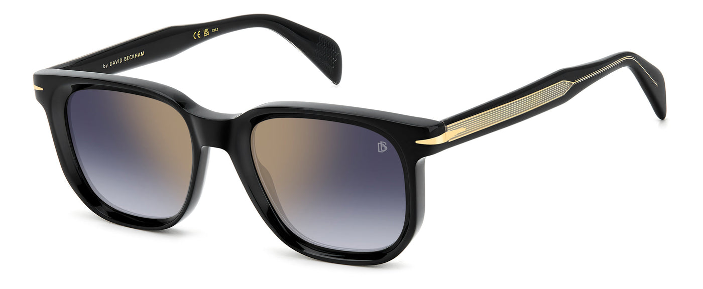 David Beckham DB7133/S Black/Blue Shaded Gold Gradient Mirror #colour_black-blue-shaded-gold-gradient-mirror