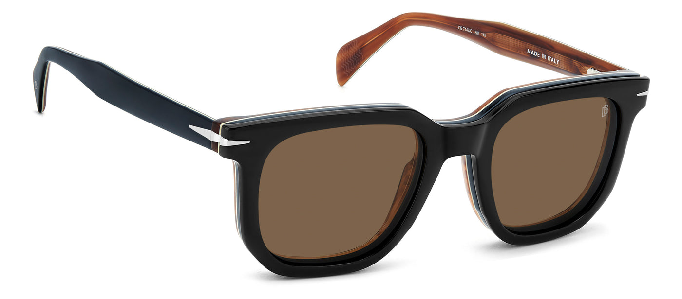 David Beckham DB7143/C Blue/Bronze Polarised #colour_blue-bronze-polarised