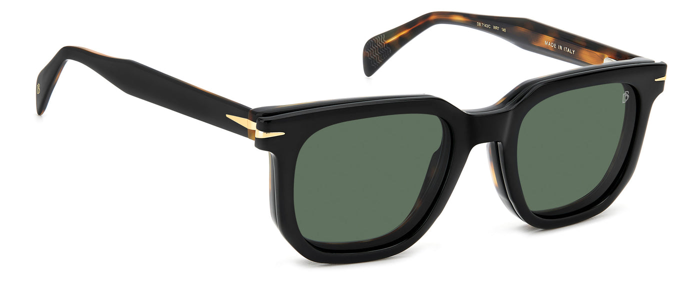 David Beckham DB7143/C Black/Green Polarised #colour_black-green-polarised