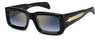 David Beckham DB7131/S Black/Blue Shaded Gold Gradient Mirror #colour_black-blue-shaded-gold-gradient-mirror