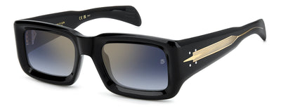 David Beckham DB7131/S Black/Blue Shaded Gold Gradient Mirror #colour_black-blue-shaded-gold-gradient-mirror