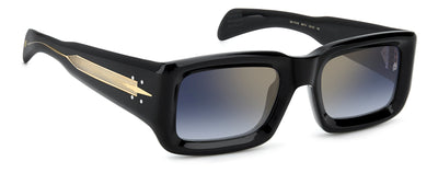 David Beckham DB7131/S Black/Blue Shaded Gold Gradient Mirror #colour_black-blue-shaded-gold-gradient-mirror