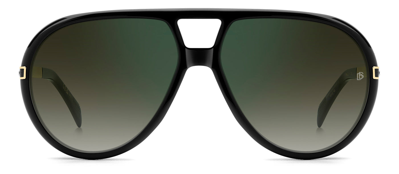 David Beckham DB99/Voyager Black/Green shaded Green Gradient Mirror #colour_black-green-shaded-green-gradient-mirror