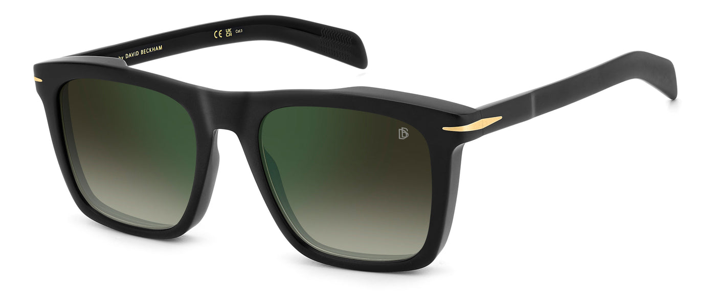 David Beckham DB7000/S Black/Green Shaded Gradient Mirror #colour_black-green-shaded-gradient-mirror