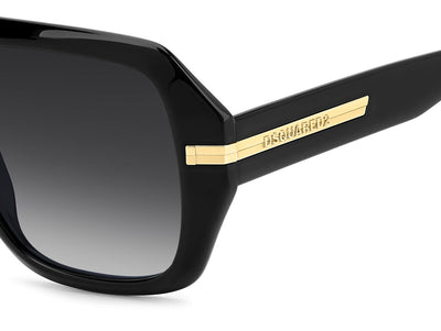 DSQUARED2 D2 0160/S Black/Dark Grey #colour_black-dark-grey