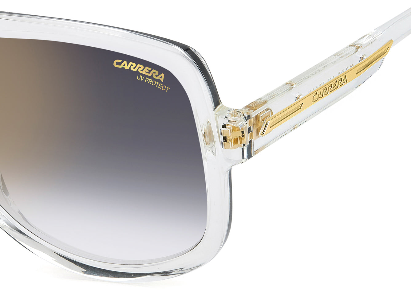 Carrera Victory C 10/S Crystal/Grey Gold Gradient Mirror #colour_crystal-grey-gold-gradient-mirror