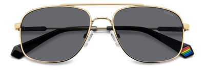 Polaroid PLD 6235/S/X Gold/Grey Polarised #colour_gold-grey-polarised