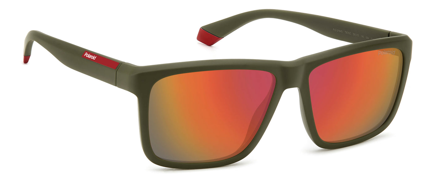 Polaroid PLD 2164/S Green/Red Multilayer Polarised #colour_green-red-multilayer-polarised