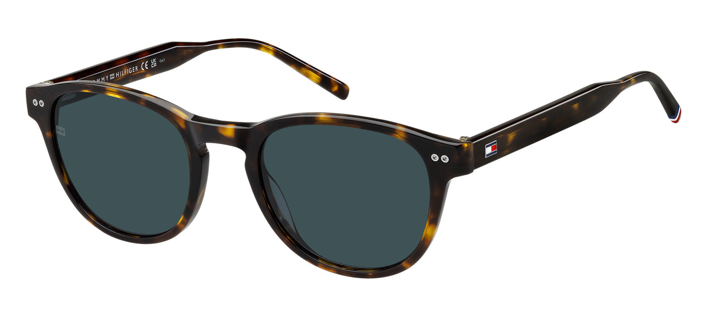 Tommy Hilfiger TH2186/S Havana/Blue #colour_havana-blue