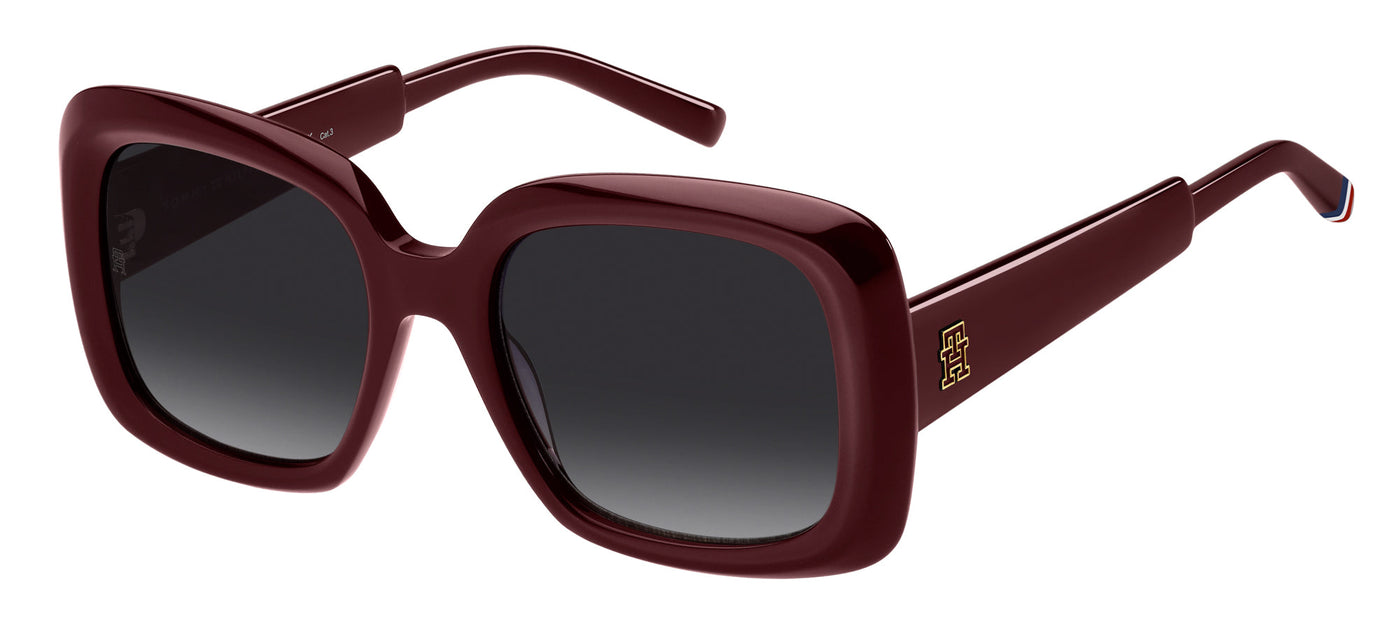 Tommy Hilfiger TH2208/S Burgundy/Dark Grey Gradient #colour_burgundy-dark-grey-gradient