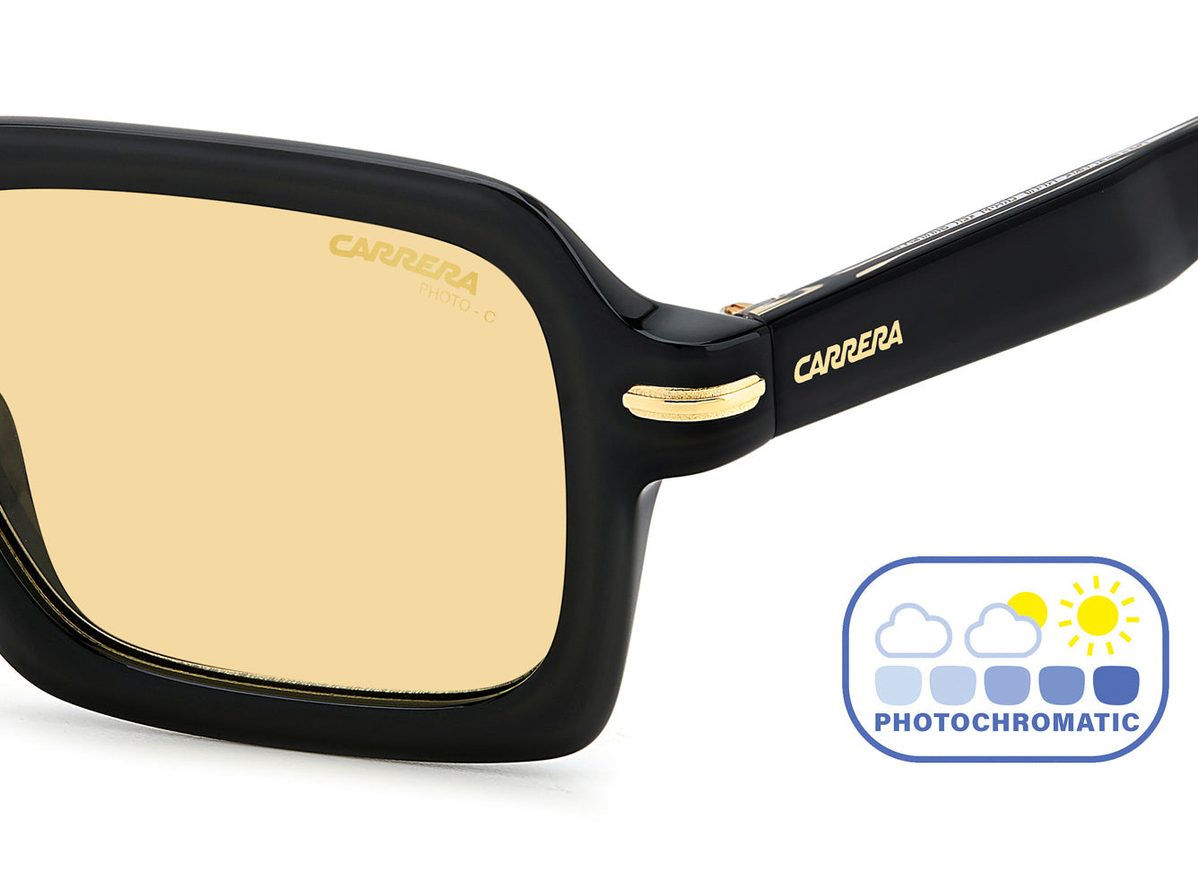 Carrera 358/S Black/Yellow Photochromic #colour_black-yellow-photochromic