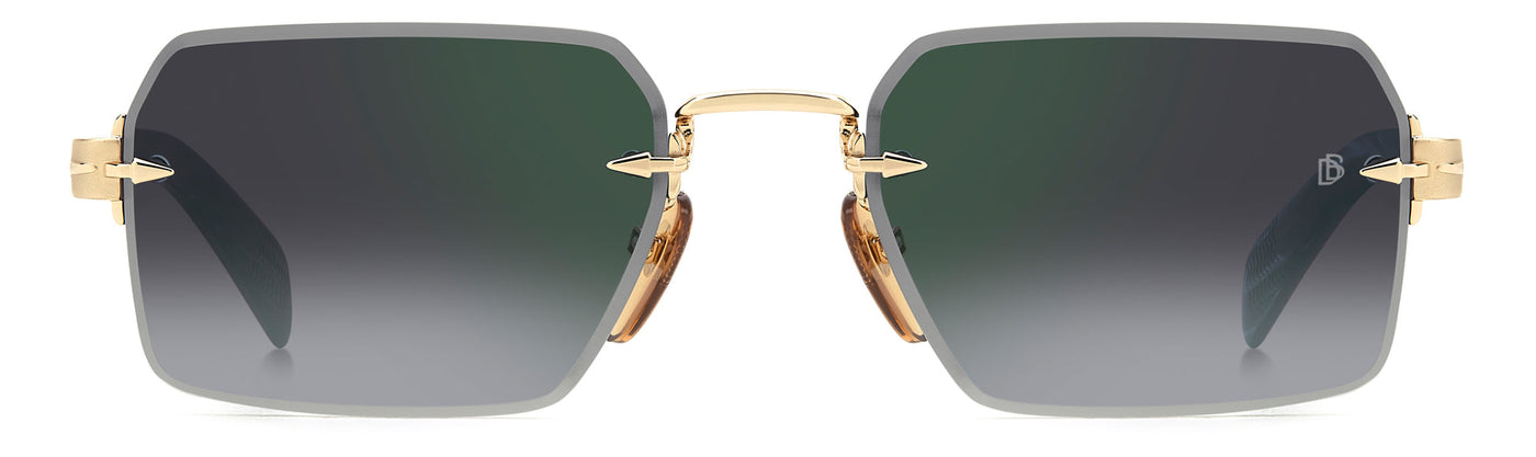 David Beckham DB7109/S Gold/Grey Shaded Green Gradient Mirror #colour_gold-grey-shaded-green-gradient-mirror